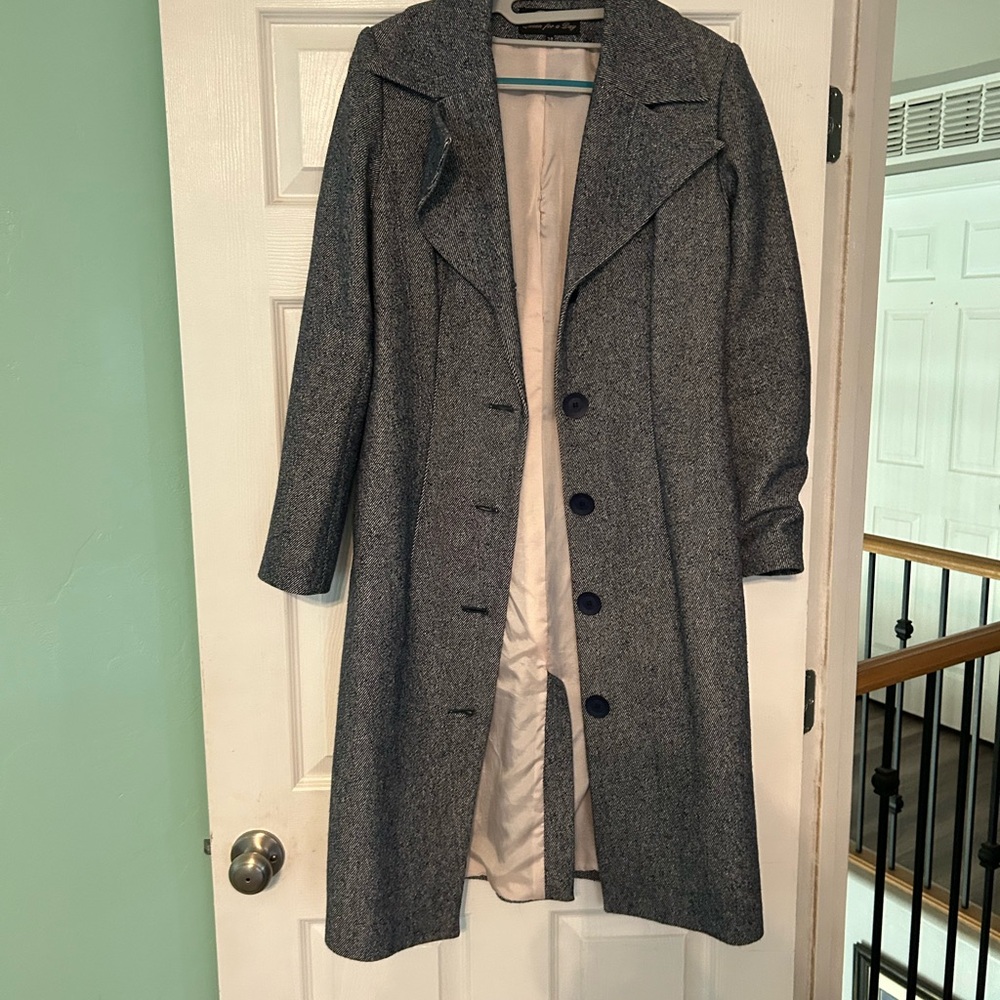 Women's Blue Pea Coat